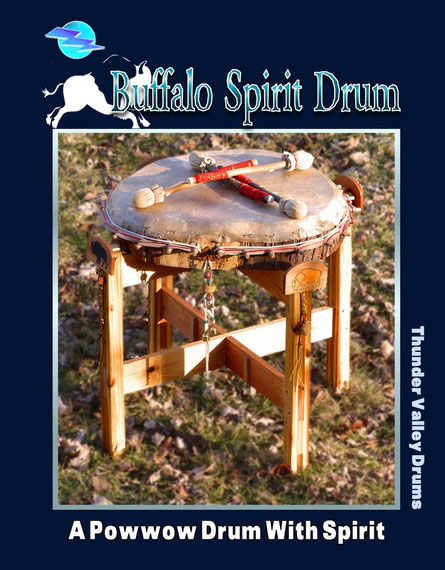 "Buffalo Spirit" powwow drum from Sacred Shaman Drums (Thunder Valley Drums)