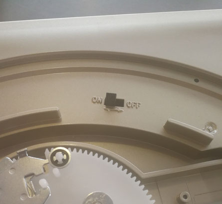 Integrierter, schaltbarer Vorverstärker eines Denon Plattenspielers