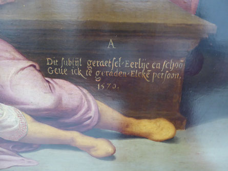 Detail 'Het Raadsel van Nijmegen (1576). Foto: Thea Penterman