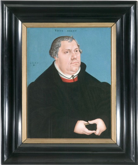 Maarten Luther (1483-1546).  Portret  - 1546 - door Lucas Cranach  Vaste collectie Catharijneconvent Utrecht - RMCC s107