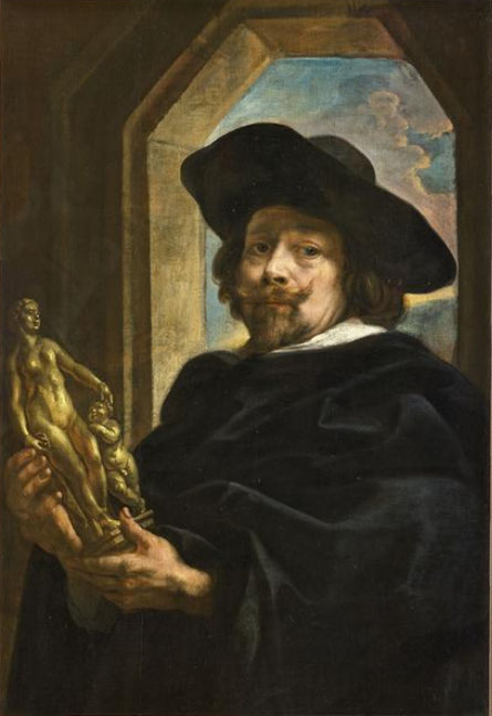 Jacques (Jacob) Jordaens (1593-1678) - Zelfportret uit 1619. Frankrijk - Angers- Musée-des-Beaux-Arts d'Angers. Publiek domein, via Wikimedia Commons. 