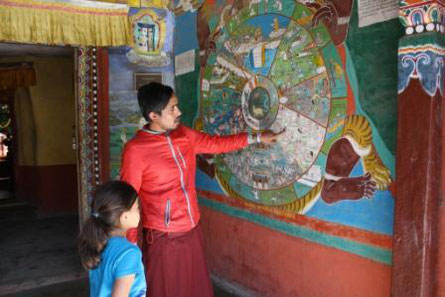 Mit Kind in Nepal