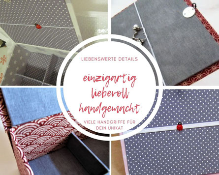 kleine Schmuckkästchen kleine Schmuckkästchen handgemacht, funktionell mit "stehendem" doppeltem Klappdeckel, gepolsterten Böden......
