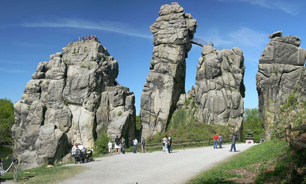 Campen oder Übernachten in der Nähe der Externsteine