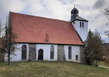 Die sehr alte St. Katharinenkirche auf dem Kirchberg