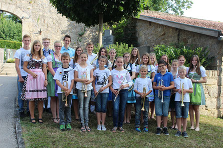 Jugendkapelle und Vorgruppe im Jahr 2015