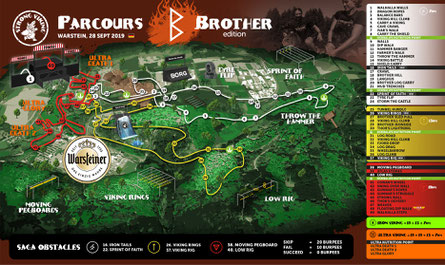 Streckenplan der Brother-Edition des Ultra Viking 2019 in Warstein