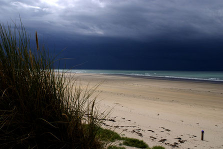 Foto einer Unwetter-Situation am Strand