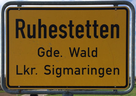 Ortschild Ruhestetten