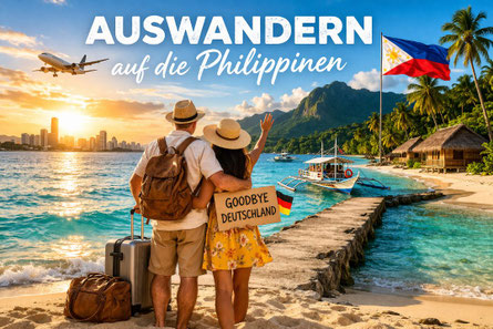 Paar beim Auswandern auf die Philippinen.Goodbye Deutschland