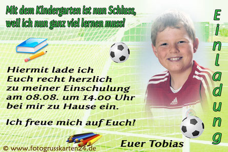 Einladungen Schulanfang Mit Ihren Fotos Wunschtext Gestaltet