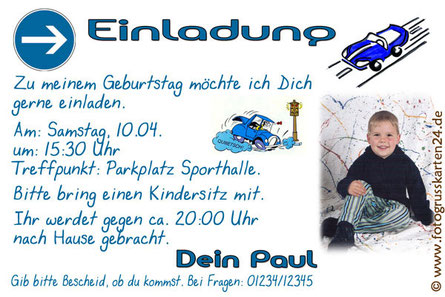 Einladungen Kindergeburtstag Mit Ihren Fotos Wunschtext Gestaltet