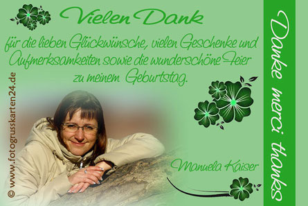 Dankeskarten Zum Geburtstag Mit Ihren Fotos Wunschtext Gestaltet