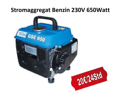 Stromaggregath Benzin 230V 650Watt