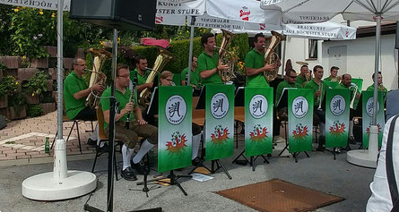 MK-Grins, Kirchtag 2016, Blaskapelle Alpenwind