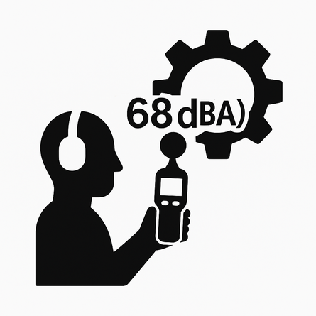 Schallpegelmessgerät Klasse 1 im Einsatz bei einer Lärmmessung am Arbeitsplatz durch die Ullertec GmbH – rechtssichere Dokumentation nach DGUV 309-010