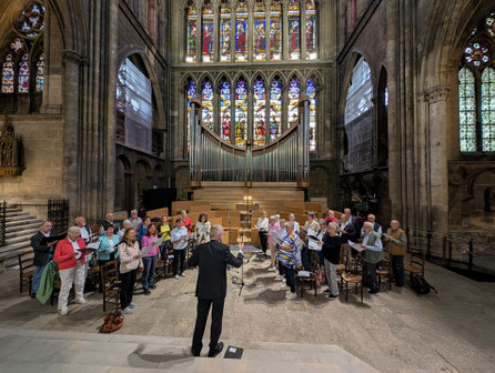 Chor St. Hubertus Rahm in der Kathedrale von Metz