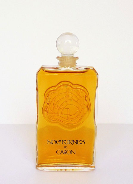 1981 : NOCTURNES - PARFUM DE TOILETTE 50 ML - BOUCHON BOULE EN VERRE - FLACON DESSINE PAR PIERRE DINAND