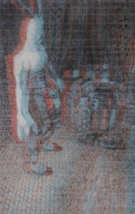 Sub Image(figure)  227x145cm, oil on canvas, 2011