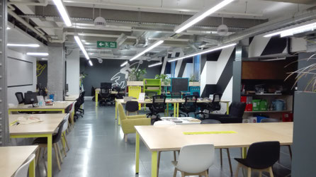 The still empty co-working space Huckletree