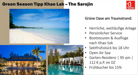 The Sarojin. Green Season Tipp Khao Lak...
