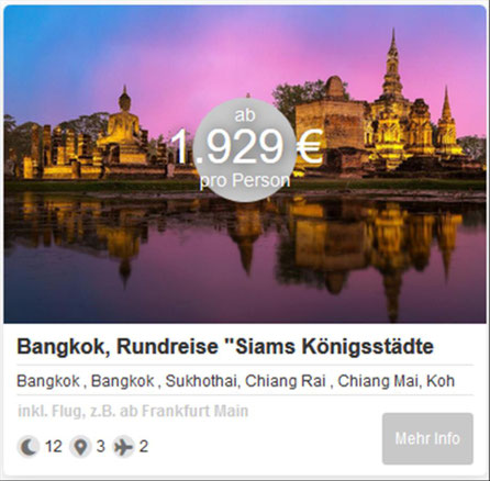 Bangkok Rundreisen Siams Königsstädte entdecken...