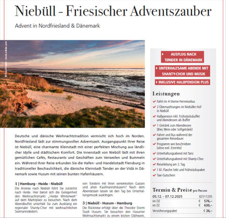 Busreise: Ostfriesland Niebüll inkl. Halbpension PLUS
