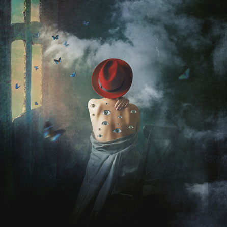 Eyes in my Back, 2020, Modellbau, Fotografie, digitale Bearbeitung, 30x30cm, 50x50cm, 90x90cm