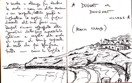 sketch from Achill Island notebook