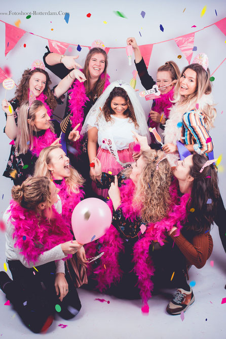 shoot van vrijgezellenfeest