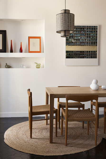 Décoration de la salle à manger d'un appartement à Marseille