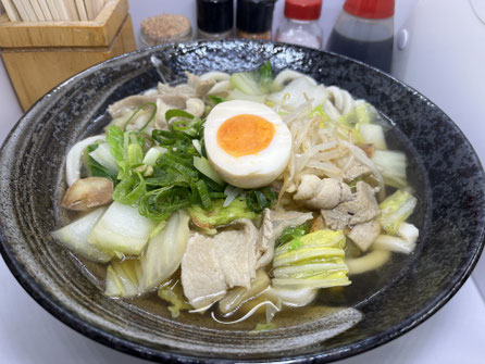 肉野菜炒めうどん