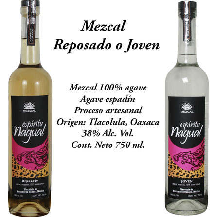 mezcal reposado, joven, añejo a domicilio