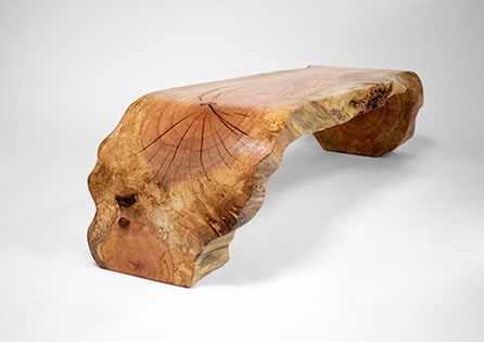 Jörg Pietschmann · B1075 · Norway Maple, bench, console, woodbench, sculpture, woodworking, interiordesign, woodsculpture, art, woodart, wooddesign, decorativewood, originalartwork, modernwoodsculpture, joergpietschmann, oldwood