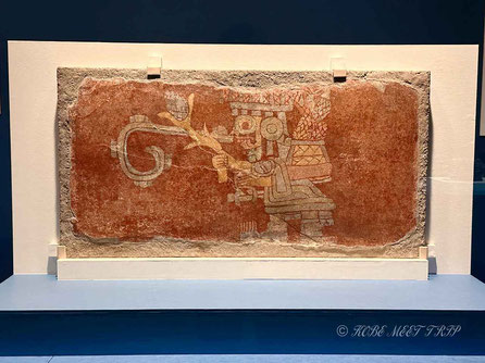 嵐の神の壁画　テオティワカン文明　350～550年　テオティワカン、サクアラ出土