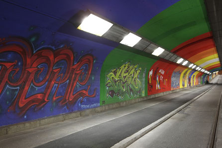 Augsburger Kunsttunnel Pferseer Unterführung 2012 - Wolfgang F. Lightmaster - Foto: Norbert Liesz 2012