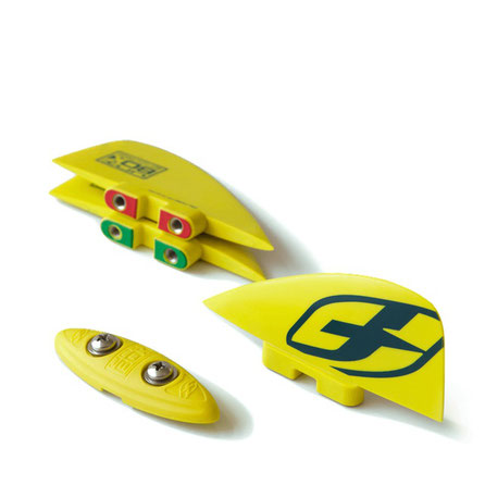 F-One Unibox Fins 50mm - 35mm Lime bei WindSucht