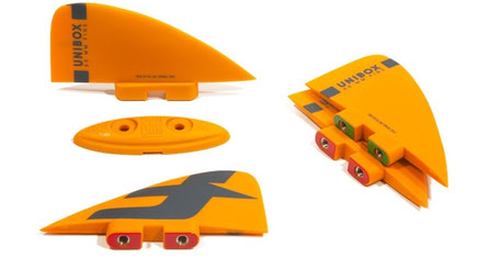 F-One Unibox Fins 50mm Mango bei WindSucht