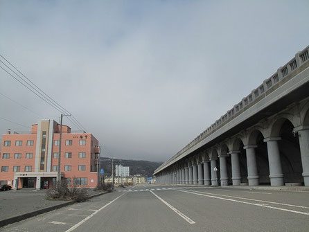 稚内北防波堤ドーム。昭和11に完成した防波堤。北海道遺産。いつかこの下でキャンプしたい。