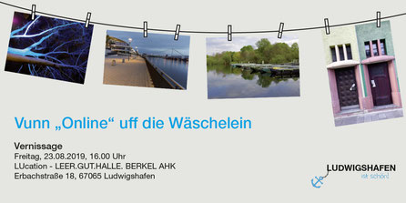 Flyer/1 Vuun "Online" uff die Wäschelein_ LUcation - LEER.GUT.HALLE. BERKEL AHK 