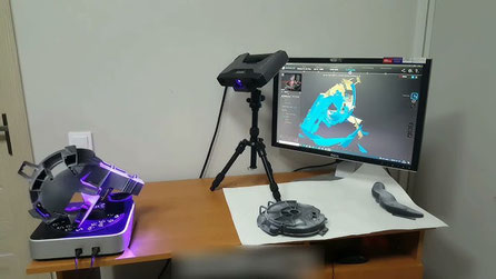 Aufbau des 3D-Scanning Setups