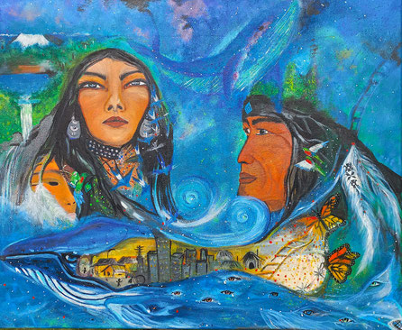 Paz Treuquil (2023), 60x73 cm.