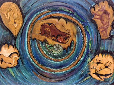 Paz Treuquil (2025), 70x100 cm.