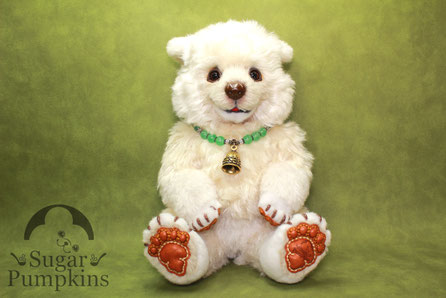 マシュマロ仔羊 Lucy アーティストベア ぬいぐるみ 海外作家様 ハンドメイド マシュマロ仔羊 Lucy アーティストベア ぬいぐるみ 海外作家様