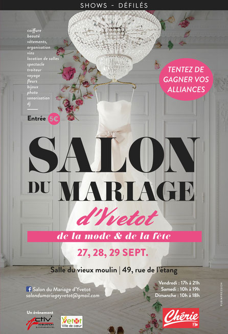 Salon du Mariage d'Yvetot 27, 28 et 29 Septembre 2024