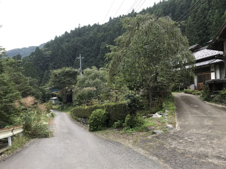 石鴨地区の集落