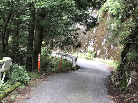 石鴨地区に向かう峠道2
