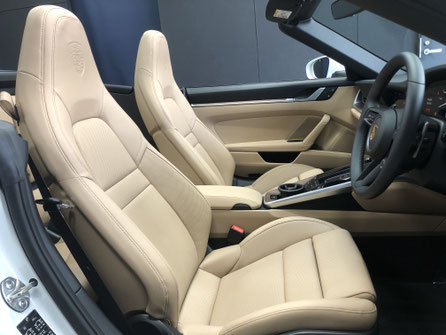 ポルシェ911 レザーシートコーティング 岡山倉敷