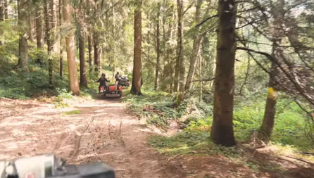 even some sand in the woods, where you can easily get stuck