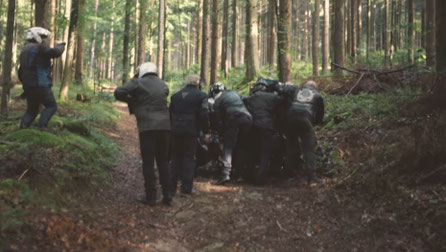 .... we need some menpower to put the next one back on its wheels